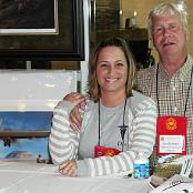 Jim Graham and me at the Marine Corps Museum Gift Shop. Photo courtesy of Bob Steinberg.